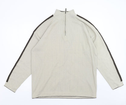 Womens UK Size L Preworn Beige Pullover Jumper