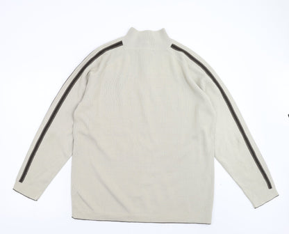 Womens UK Size L Preworn Beige Pullover Jumper
