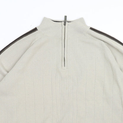 Womens UK Size L Preworn Beige Pullover Jumper