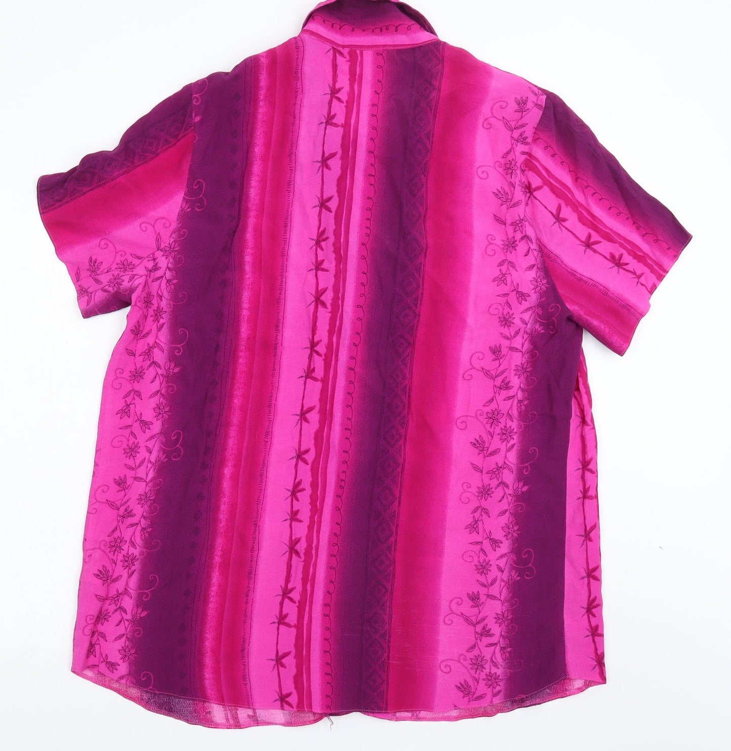 Womens UK Size 18 essence Pink Basic Blouse