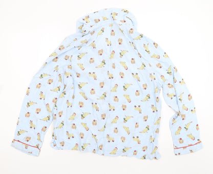 Cape Daisy Womens Blue   Basic Blouse Size 12  - Christmas dog