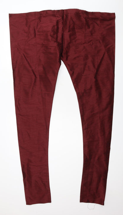Womens UK Size 57 in Preworn Regular Fit  Red Trousers
