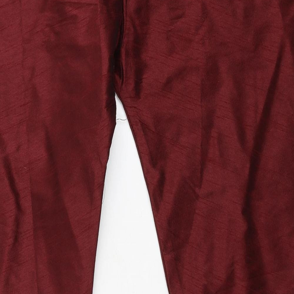 Womens UK Size 57 in Preworn Regular Fit  Red Trousers