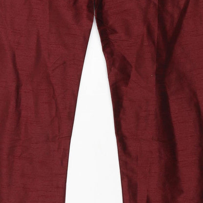 Womens UK Size 57 in Preworn Regular Fit  Red Trousers