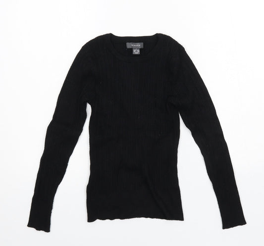 Primark Womens Black  Knit Pullover Jumper Size 10