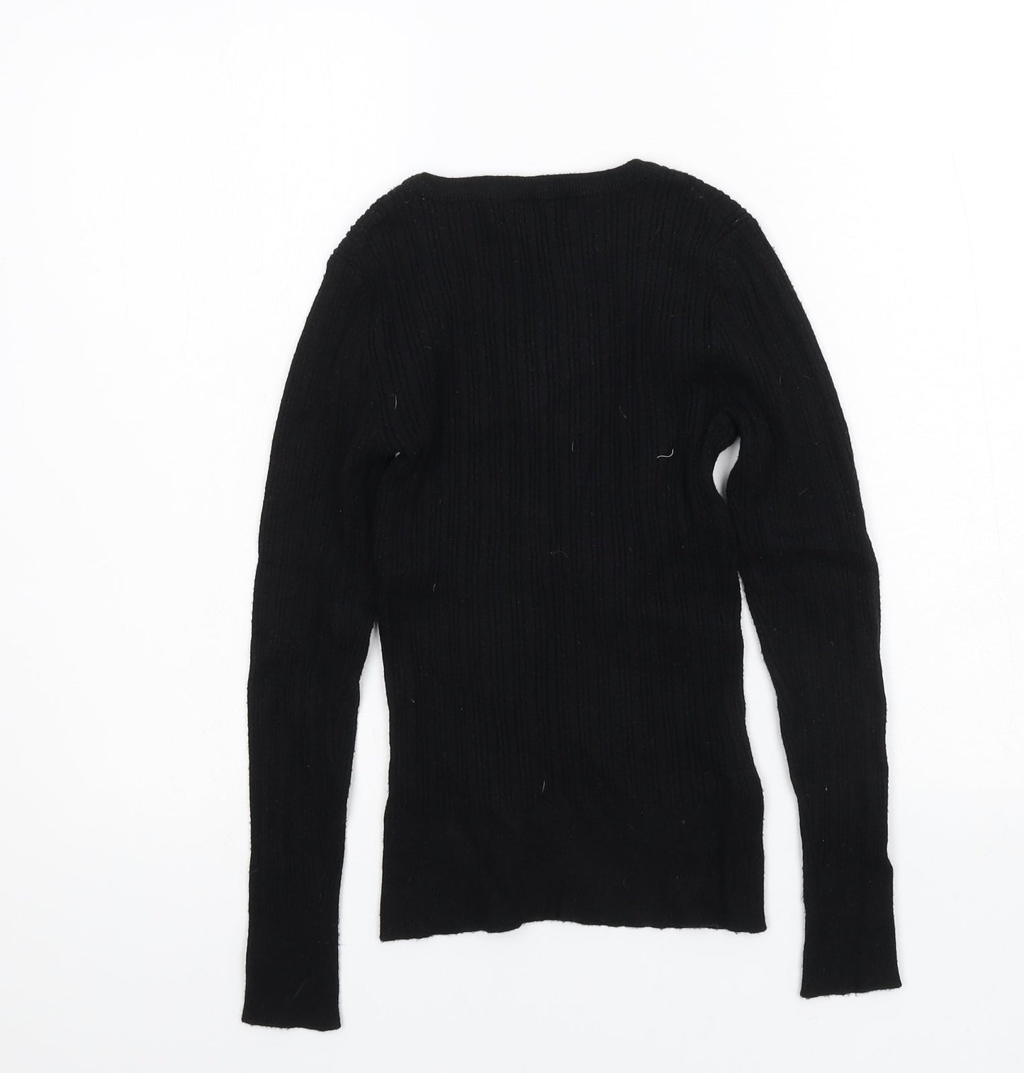 Primark Womens Black  Knit Pullover Jumper Size 10