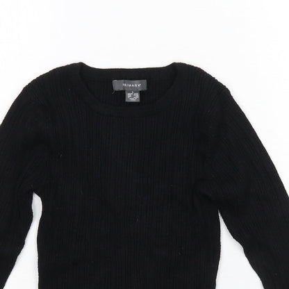 Primark Womens Black  Knit Pullover Jumper Size 10