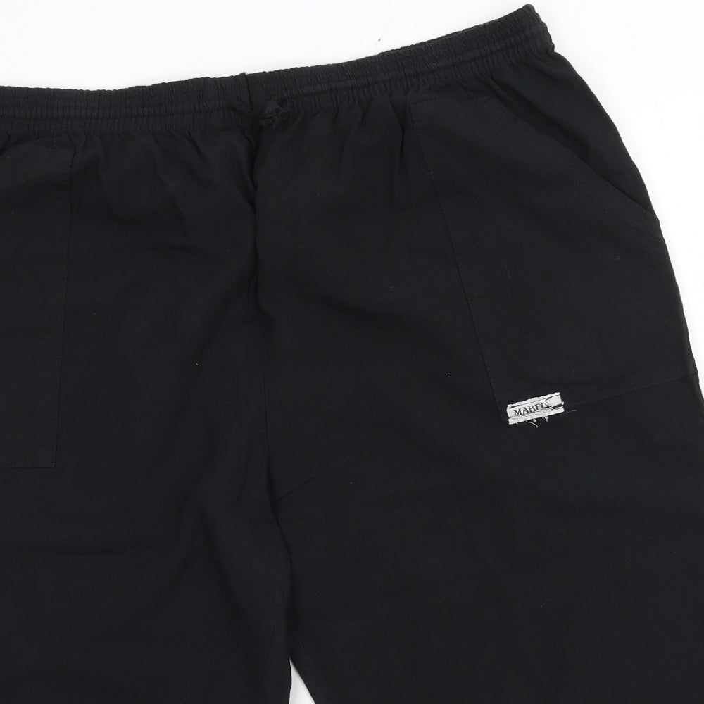 Mabel Womens Black   Cropped Trousers Size 2XL L20.5 in