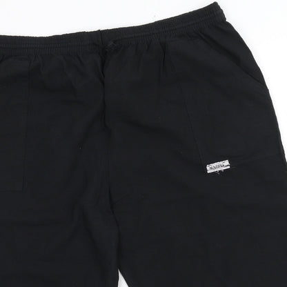 Mabel Womens Black   Cropped Trousers Size 2XL L20.5 in