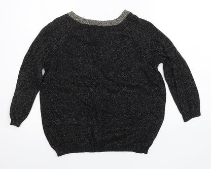 Womens UK Size 10 River Island Black Pullover Jumper