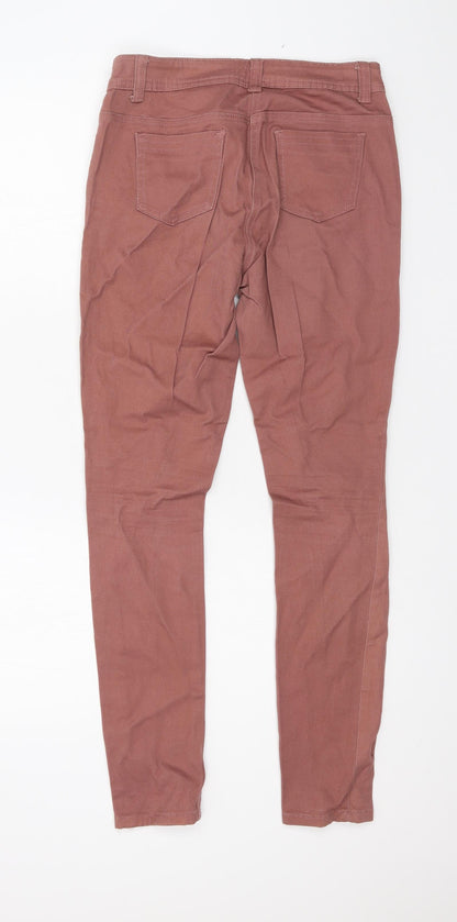 George Womens Pink  Denim Skinny Jeans Size 10 L29 in