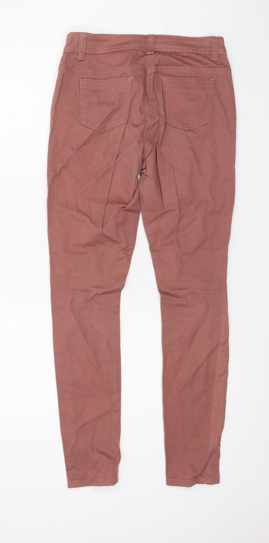 George Womens Pink  Denim Skinny Jeans Size 10 L29 in