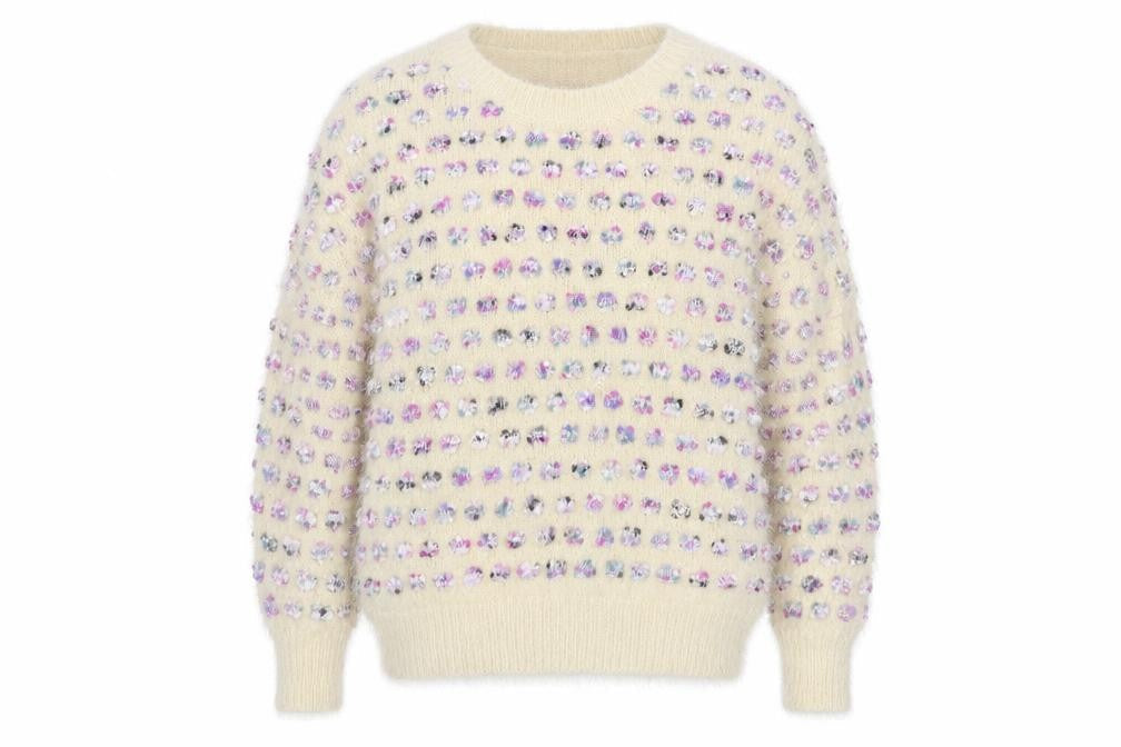 Womens UK Size S QED London White Pullover Jumper