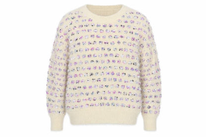 Womens UK Size S QED London White Pullover Jumper
