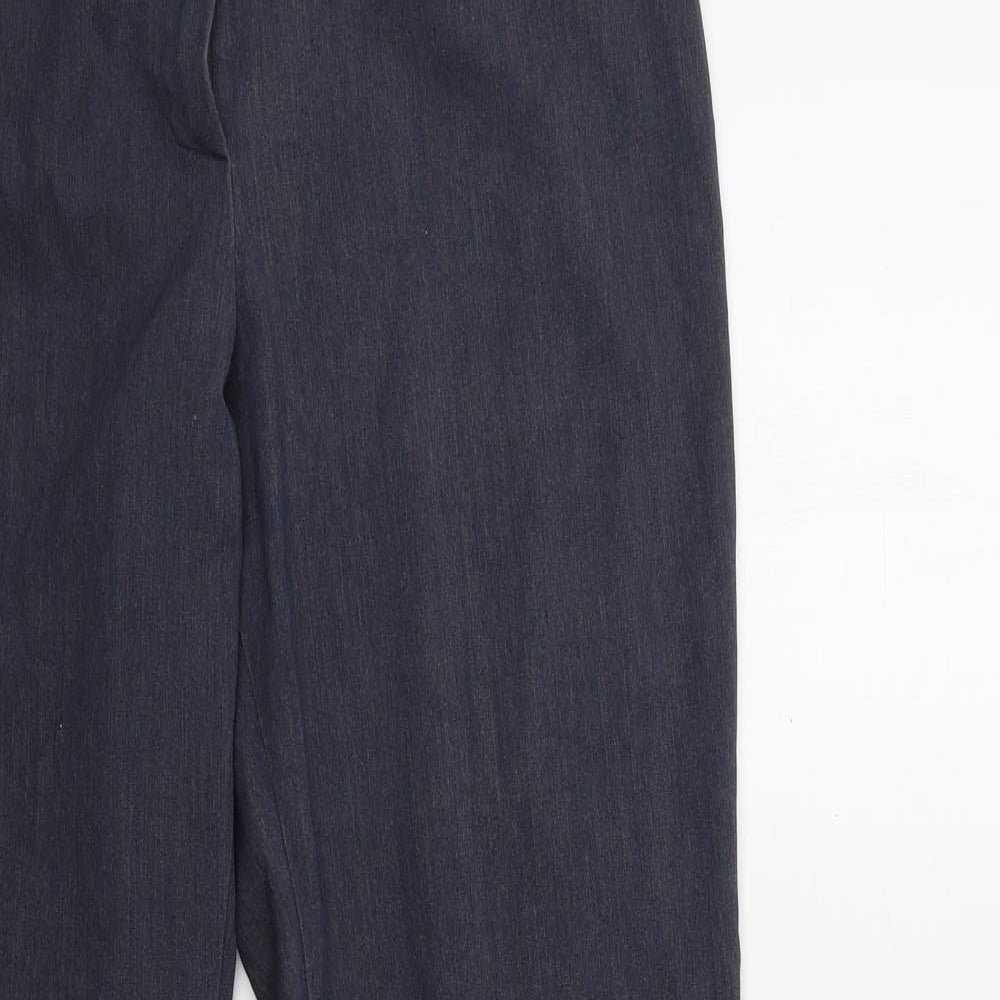 Womens UK Size 12 Marks and Spencer Regular Fit  Blue Trousers