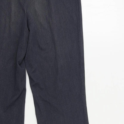 Womens UK Size 12 Marks and Spencer Regular Fit  Blue Trousers