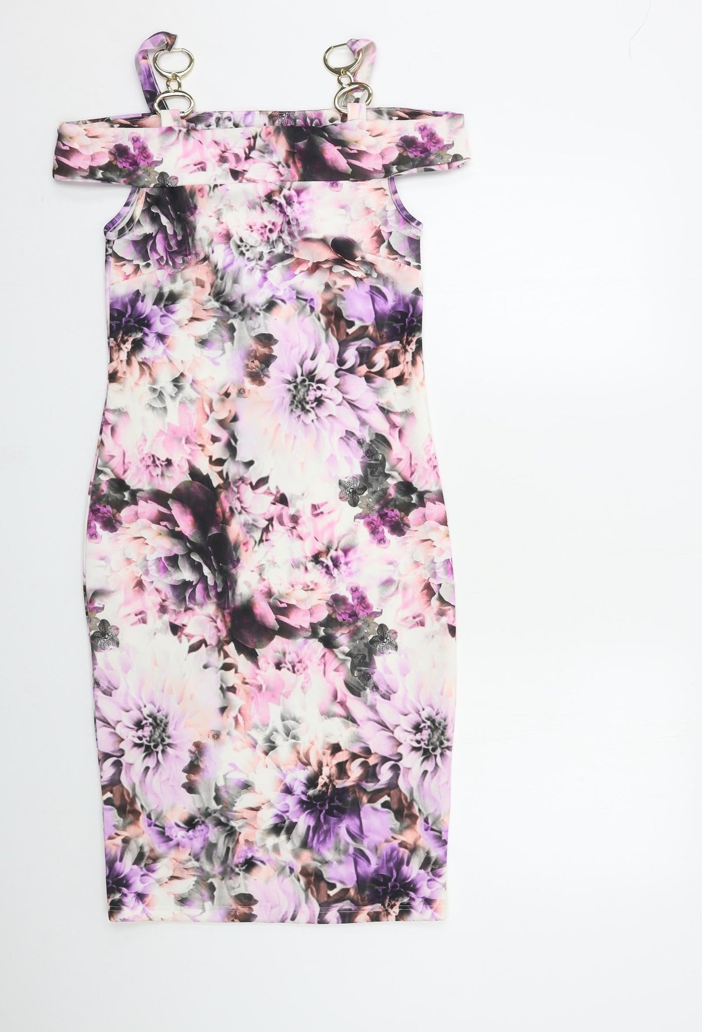 Definition Womens Pink Floral  Bodycon  Size 8