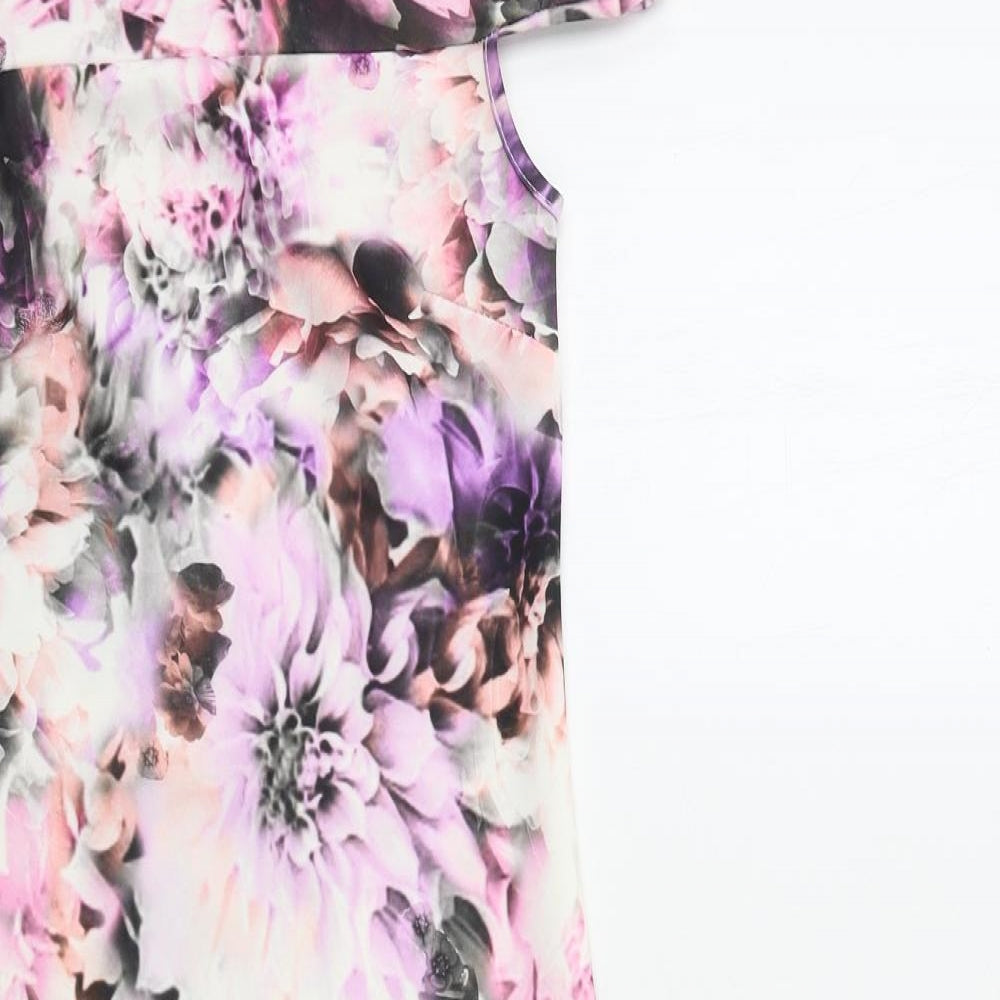 Definition Womens Pink Floral  Bodycon  Size 8