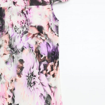 Definition Womens Pink Floral  Bodycon  Size 8