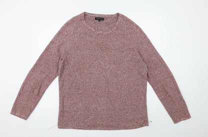 Red Herring Mens Red  Knit Pullover Jumper Size M