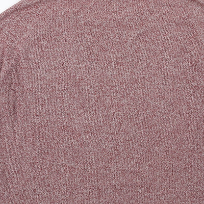 Red Herring Mens Red  Knit Pullover Jumper Size M