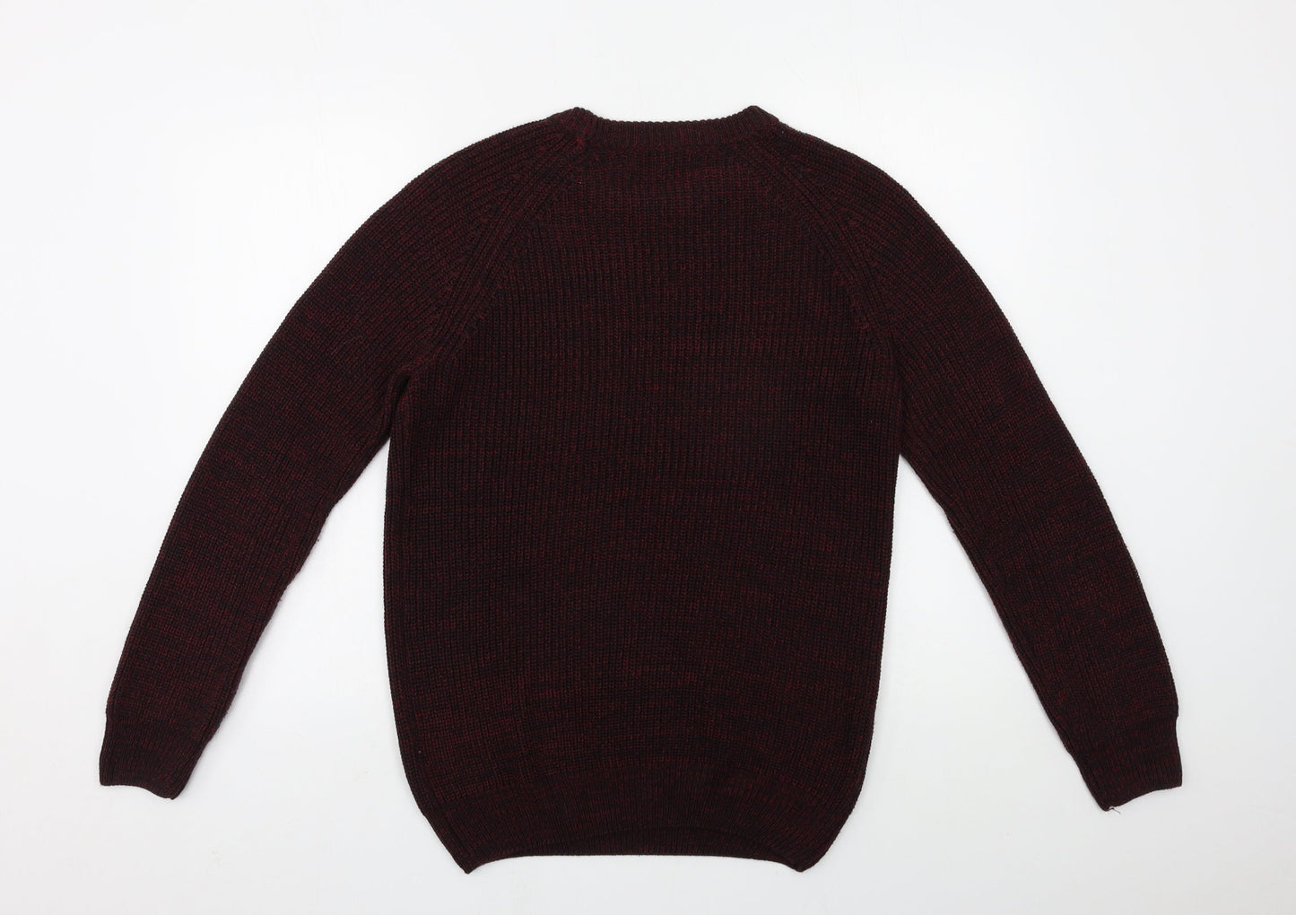 Primark Mens Red  Knit Pullover Jumper Size S