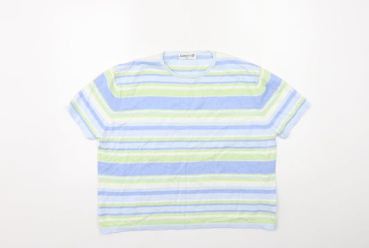 Womens UK Size XL Jumper Blue Pullover Jumper