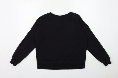 Womens UK Size M NEXT Black Pullover Sweatshirt