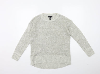 Womens UK Size S New Look Grey Pullover Jumper