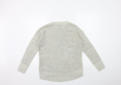Womens UK Size S New Look Grey Pullover Jumper