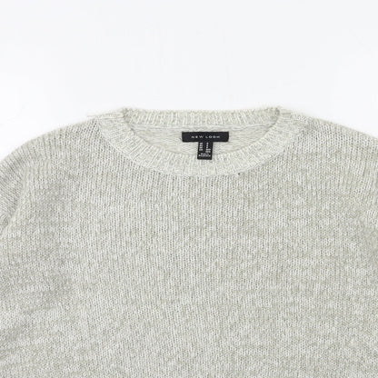 Womens UK Size S New Look Grey Pullover Jumper