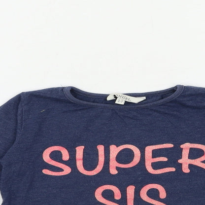 E-vie Girls Blue   Basic T-Shirt Size 3-4 Years