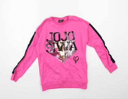 Primark Girls Pink   Pullover Sweatshirt Size 9-10 Years  - JOJO SILVA