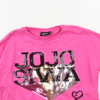 Primark Girls Pink   Pullover Sweatshirt Size 9-10 Years  - JOJO SILVA