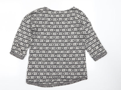 Womens UK Size 8 NEXT Multicoloured Basic T-Shirt