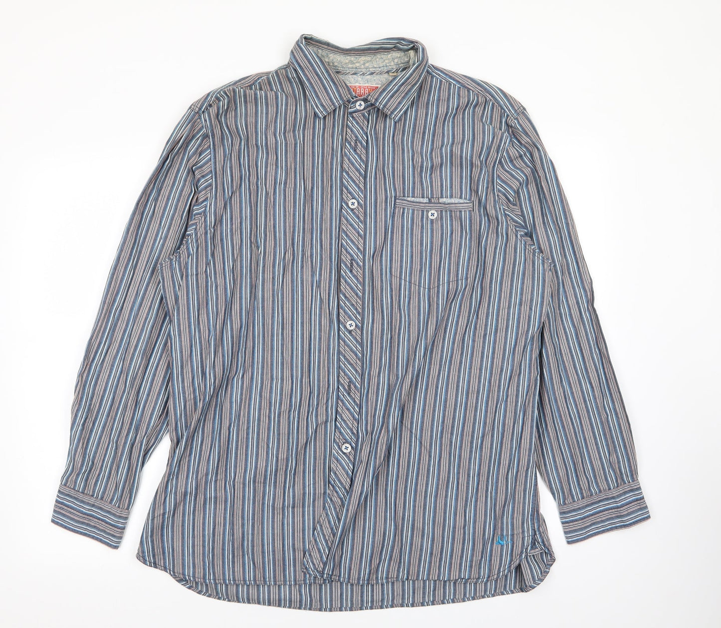 Mens UK Size XL montaray Multicoloured  Button-Up Long Sleeve Casual Shirt