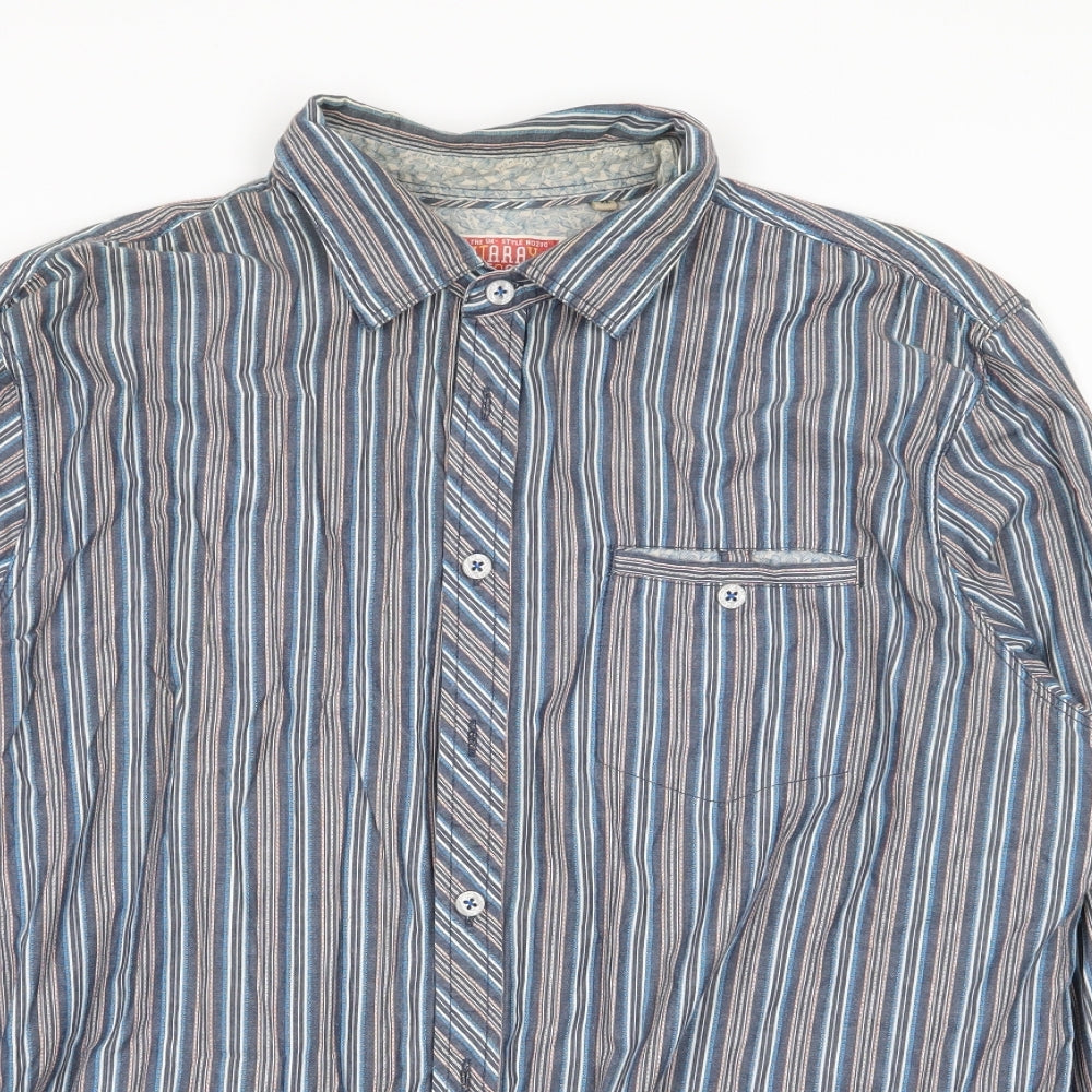 Mens UK Size XL montaray Multicoloured  Button-Up Long Sleeve Casual Shirt