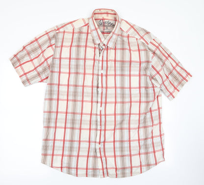 Vintage Mens Multicoloured Check   Button-Up Size XL