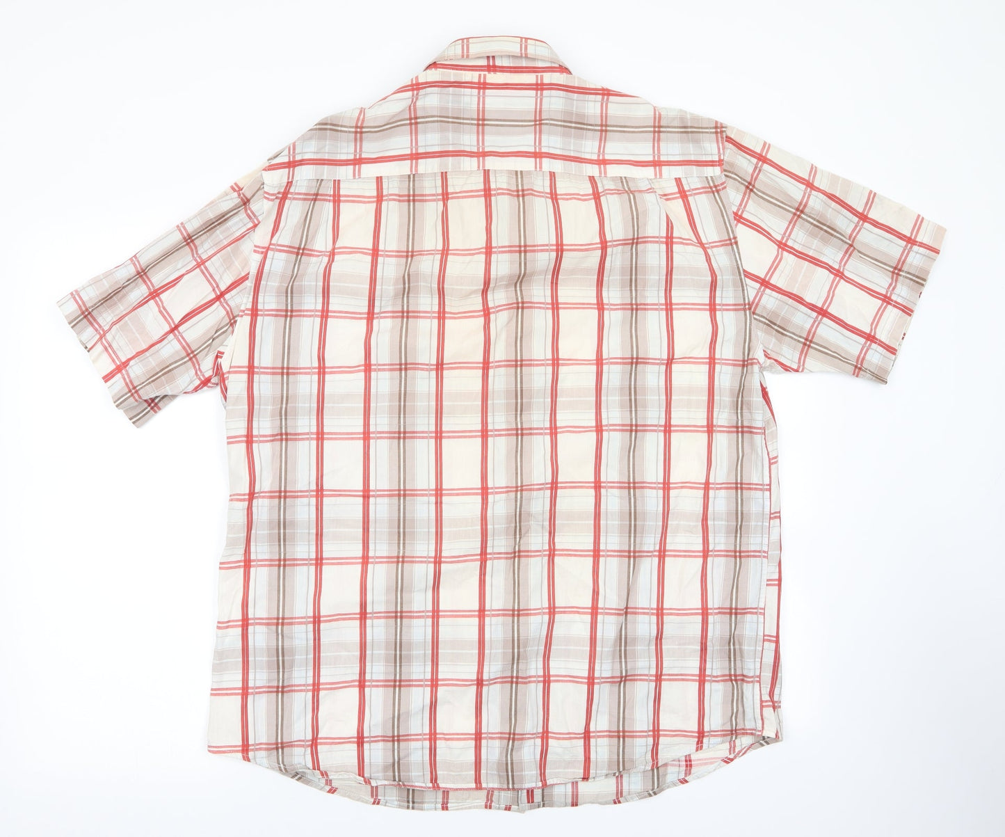 Vintage Mens Multicoloured Check   Button-Up Size XL