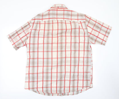 Vintage Mens Multicoloured Check   Button-Up Size XL