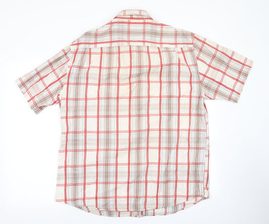 Vintage Mens Multicoloured Check   Button-Up Size XL