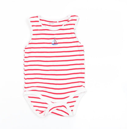 NEXT Boys Multicoloured Striped  Babygrow One-Piece Size 36 Months