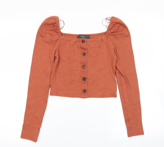 Primark Womens Brown   Basic Blouse Size 4