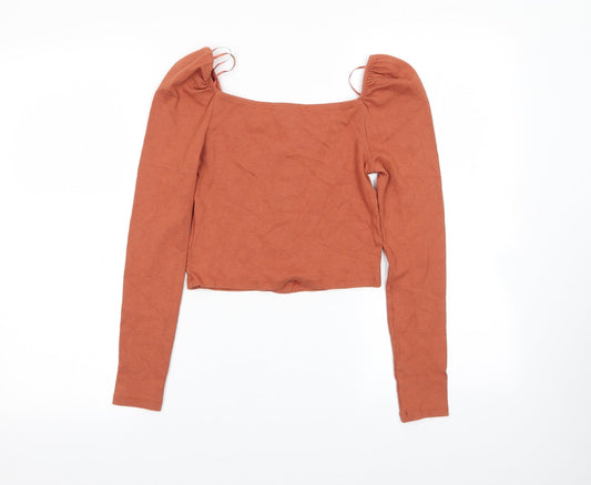 Primark Womens Brown   Basic Blouse Size 4