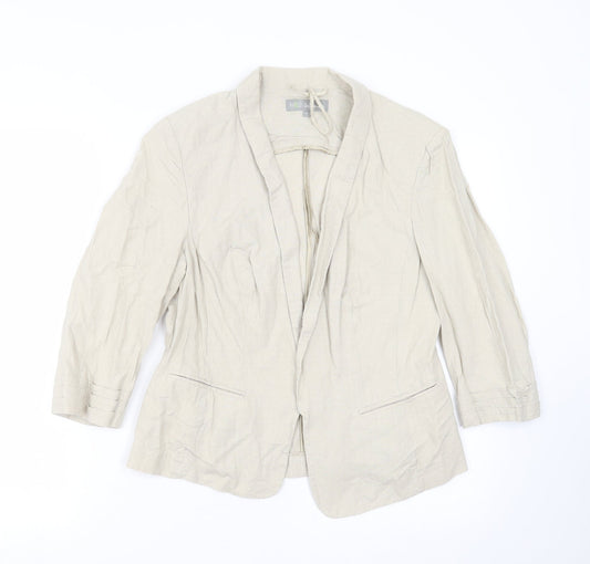 Marks and Spencer Womens Beige   Jacket Suit Jacket Size 12