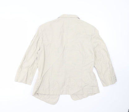 Marks and Spencer Womens Beige   Jacket Suit Jacket Size 12