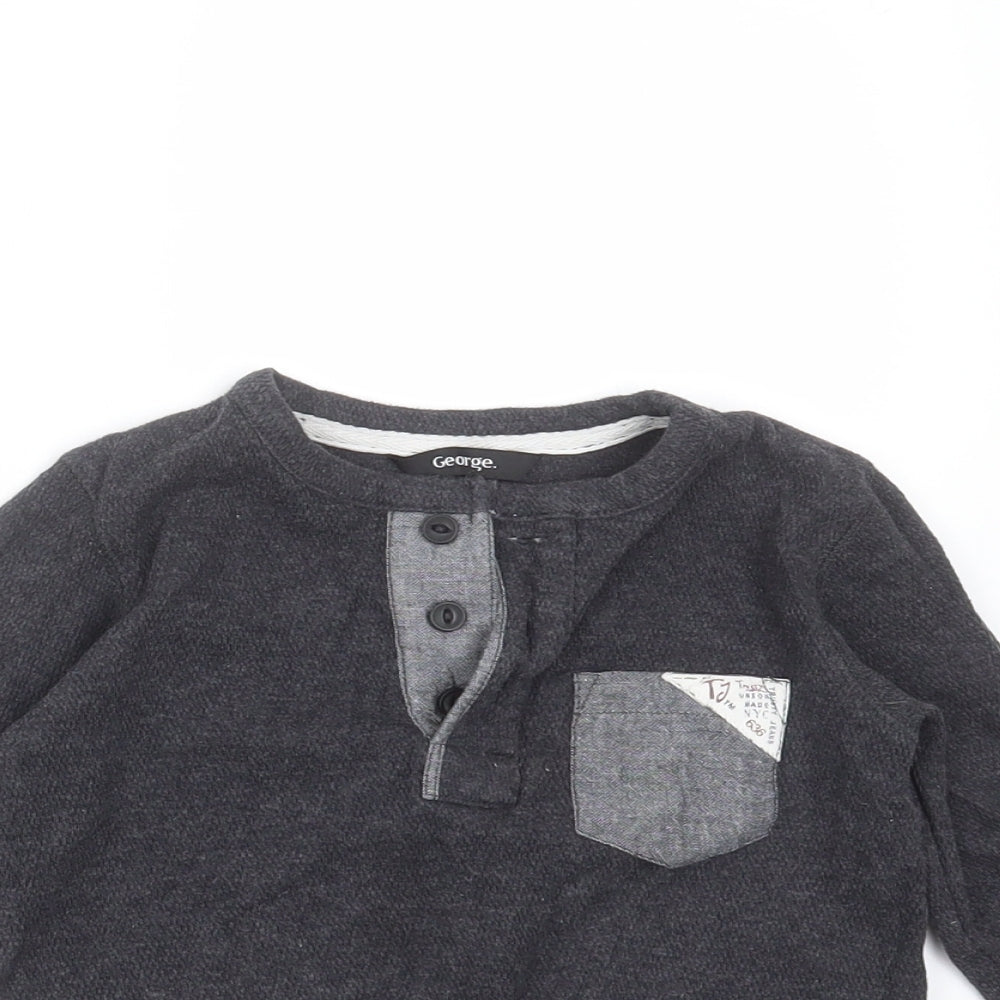 George Baby Grey   Basic T-Shirt Size 12-18 Months