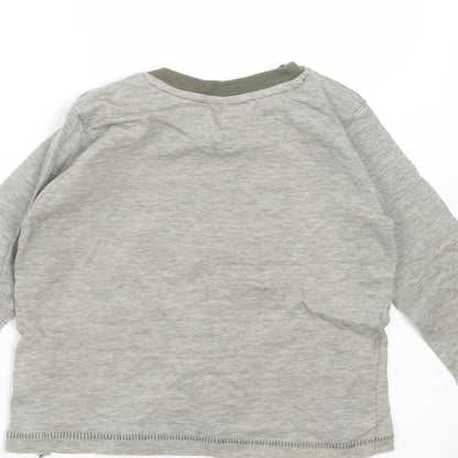 F&F Boys Green Striped  Basic T-Shirt Size 9-12 Months  - Adorable just like my Daddy
