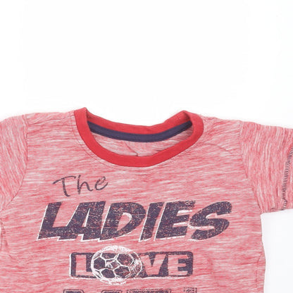 Matalan Boys Red Striped  Basic T-Shirt Size 9-12 Months  - the ladies love me