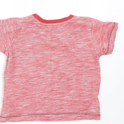 Matalan Boys Red Striped  Basic T-Shirt Size 9-12 Months  - the ladies love me